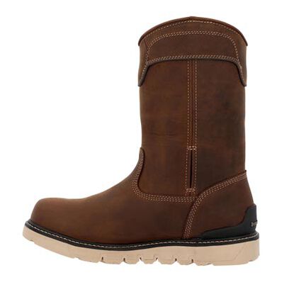 Georgia Boot Carbon Flex Wedge 11" Pull On Waterproof Work Boot, , large