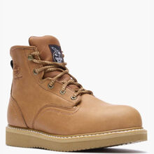 Botas de trabajo Georgia Barracuda doradas de tacón en cuña con punta de acero