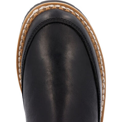 Georgia Boot Women's Black Buckle Chelsea Romeo, , large