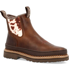 Georgia Boot Women's Cow Print Chelsea Romeo Shoe