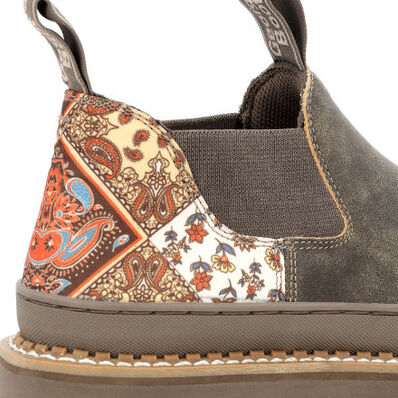 Georgia Boot Women's Distressed Patchwork Romeo Shoe, , large