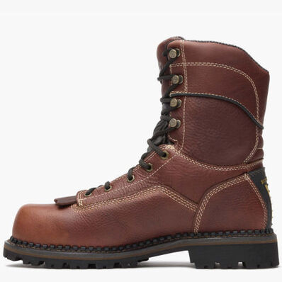 Georgia Boot AMP LT Logger Composite Toe Low Heel Waterproof Work Boot, , large