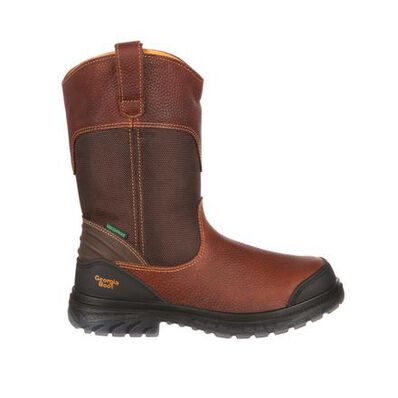 Bota de trabajo sin cordones con punta de acero impermeable Zero Drag de Georgia, , large