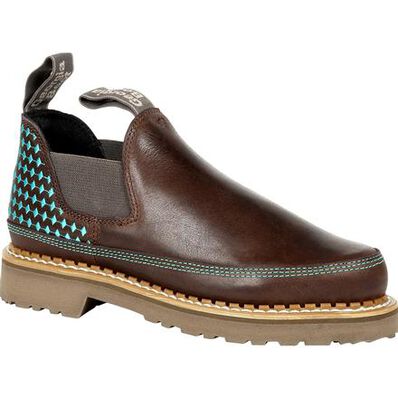 Georgia Boot Georgia Giant Women's Brown and Teal Romeo Shoe, , large