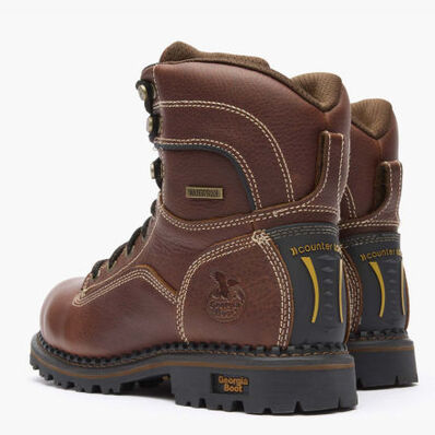 Georgia Boot AMP LT Logger Women's Alloy Toe Waterproof Low Heel Logger Boot, , large