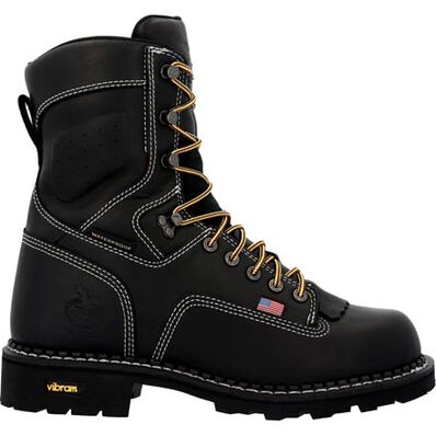 Men's USA Logger Waterproof Work Boot, , large