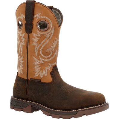 Georgia Boot Carbo-Tec FLX 11" Waterproof Alloy Toe Pull On Work Boot, , large