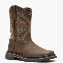 Georgia Boot Carbo-Tec LT Little Kids Brown Pull on Boot