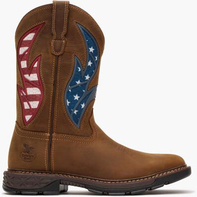 Georgia Boot Carbo-Tec FLX 11" Patriotic Pull-On Work Boot, , large