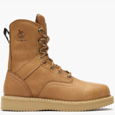 Botas de trabajo doradas Georgia Barracuda de tacón en cuña, , large