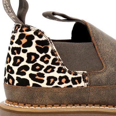 Georgia Boot Women's Brown & Leopard Romeo Shoe, , large