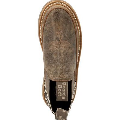 Georgia Boot Women's Brown & Leopard Romeo Shoe, , large