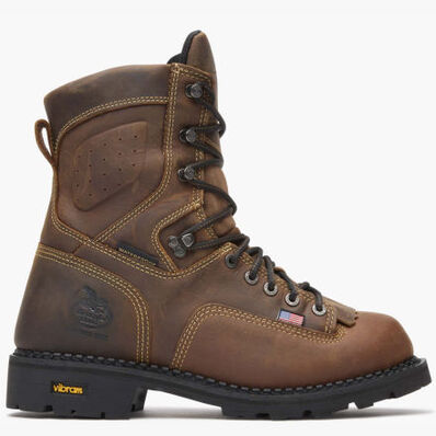 Men's USA Logger Waterproof Work Boot, , large
