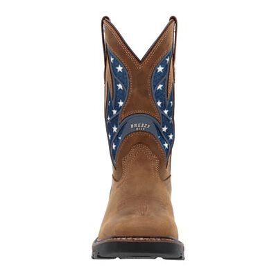 Georgia Boot Carbo-Tec FLX 11" Patriotic Waterproof Alloy Toe Pull-On Work Boot, , large