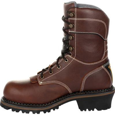 Georgia Boot AMP LT Logger Composite Toe Waterproof 600G Insulated Work Boot, , large