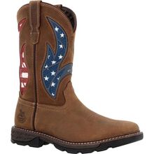 Georgia Boot Carbo-Tec FLX 11" Patriotic Waterproof Pull-On Work Boot