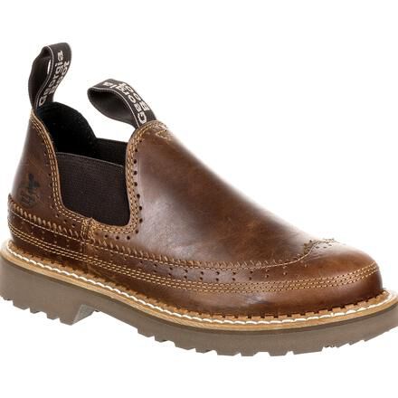 GB00329 Georgia Giant Women s Brown Saddle Romeo Shoe