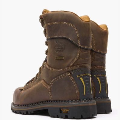 Georgia Boot AMP LT Low Heel Logger Composite Toe Waterproof Work Boot, , large