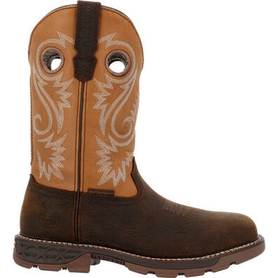 Georgia Boot Carbo-Tec FLX 11" Waterproof Alloy Toe Pull On Work Boot, , large