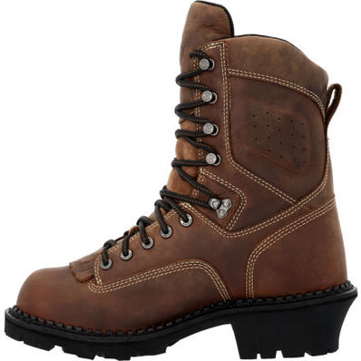 Georgia Boot USA Logger Waterproof Work Boot, , large