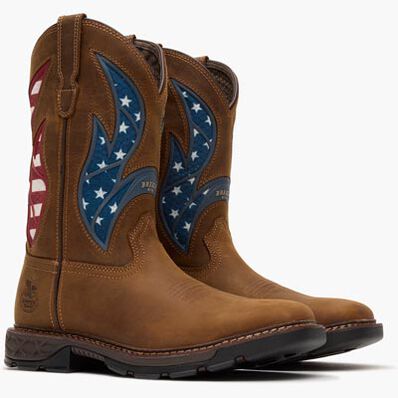 Georgia Boot Carbo-Tec FLX 11" Patriotic Pull-On Work Boot, , large