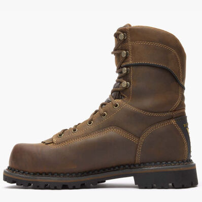 Georgia Boot AMP LT Low Heel Logger Composite Toe Waterproof Work Boot, , large