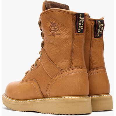 Botas de trabajo doradas Georgia Barracuda de tacón en cuña, , large