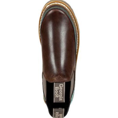 Georgia Boot Georgia Giant Women's Brown and Teal Romeo Shoe, , large