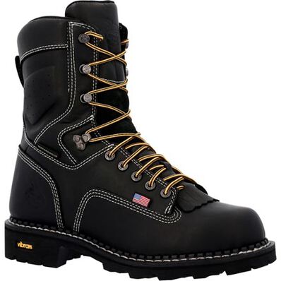 Men's USA Logger Waterproof Work Boot, , large