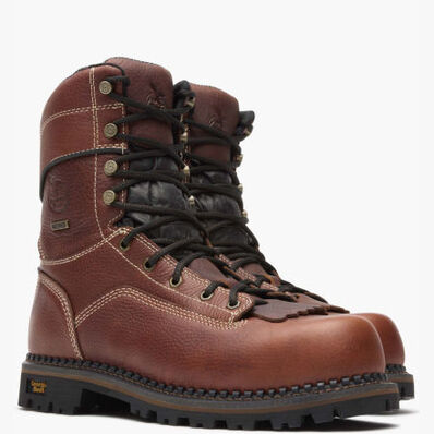 Georgia Boot AMP LT Logger Composite Toe Low Heel Waterproof Work Boot, , large