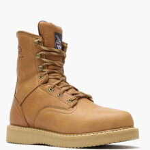 Botas de trabajo doradas Georgia Barracuda de tacón en cuña