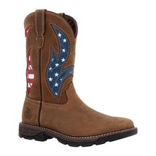 Georgia Boot Carbo-Tec FLX 11" Patriotic Waterproof Alloy Toe Pull-On Work Boot