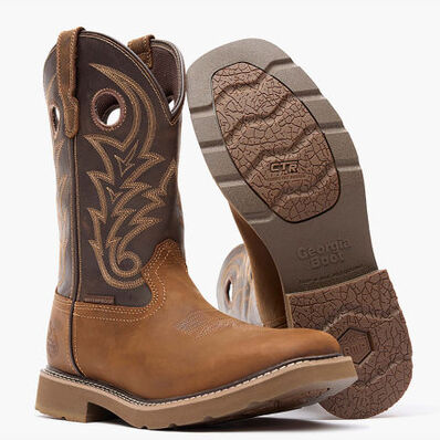 Georgia Boot Core 37 Western 11" Waterproof Pull-On Work Boot, , large