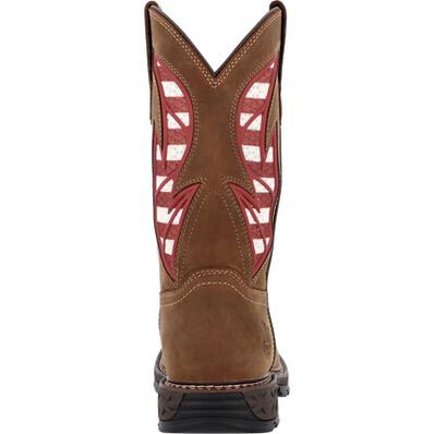 Georgia Boot Carbo-Tec FLX 11" Patriotic Waterproof Pull-On Work Boot, , large