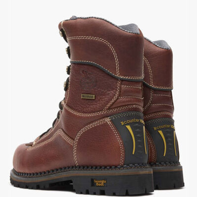 Georgia Boot AMP LT Logger Composite Toe Low Heel Waterproof Work Boot, , large