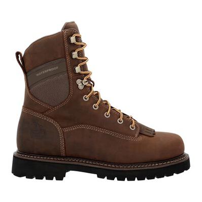 Georgia Boot Core 37 9" Low Heel Waterproof Composite Toe Logger Work Boot, , large