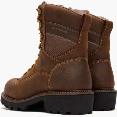 Georgia Boot Core37 9" Scalloped Heel Waterproof Composite Toe Logger Work Boot, , large